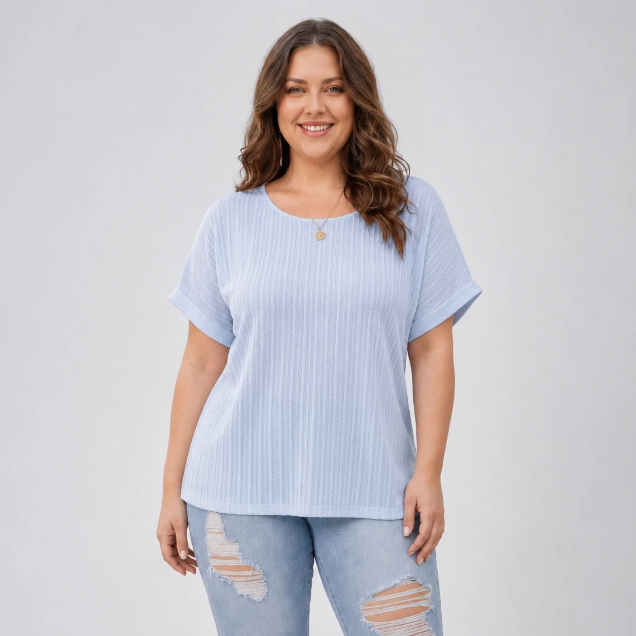 Textured Dolman Sleeve Top WHD0606475