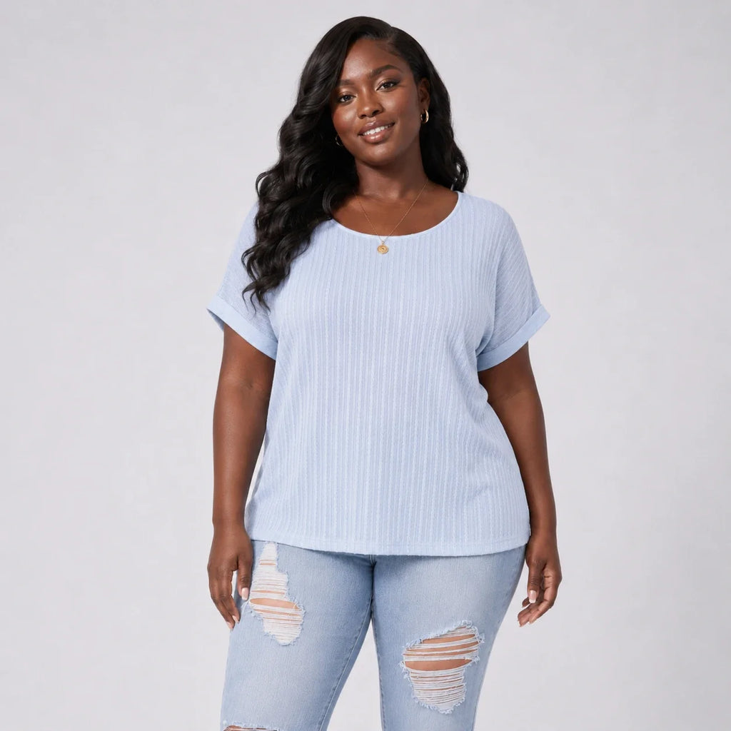 Textured Dolman Sleeve Top WHD0606475