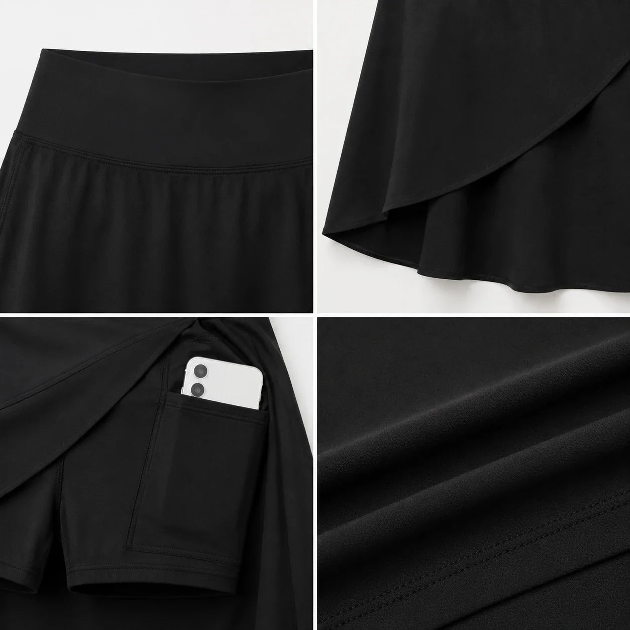 High Waist Pocket Skort WHD0606477