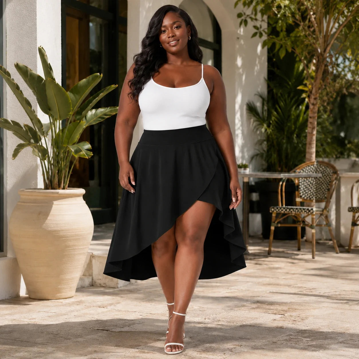 High Waist Pocket Skort WHD0606477