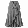 Ruffle Tie-Waist Maxi Skirt WHD0606481