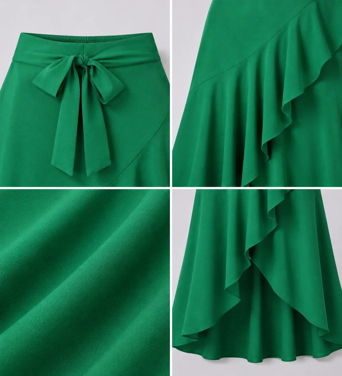 Ruffle Tie-Waist Maxi Skirt WHD0606481