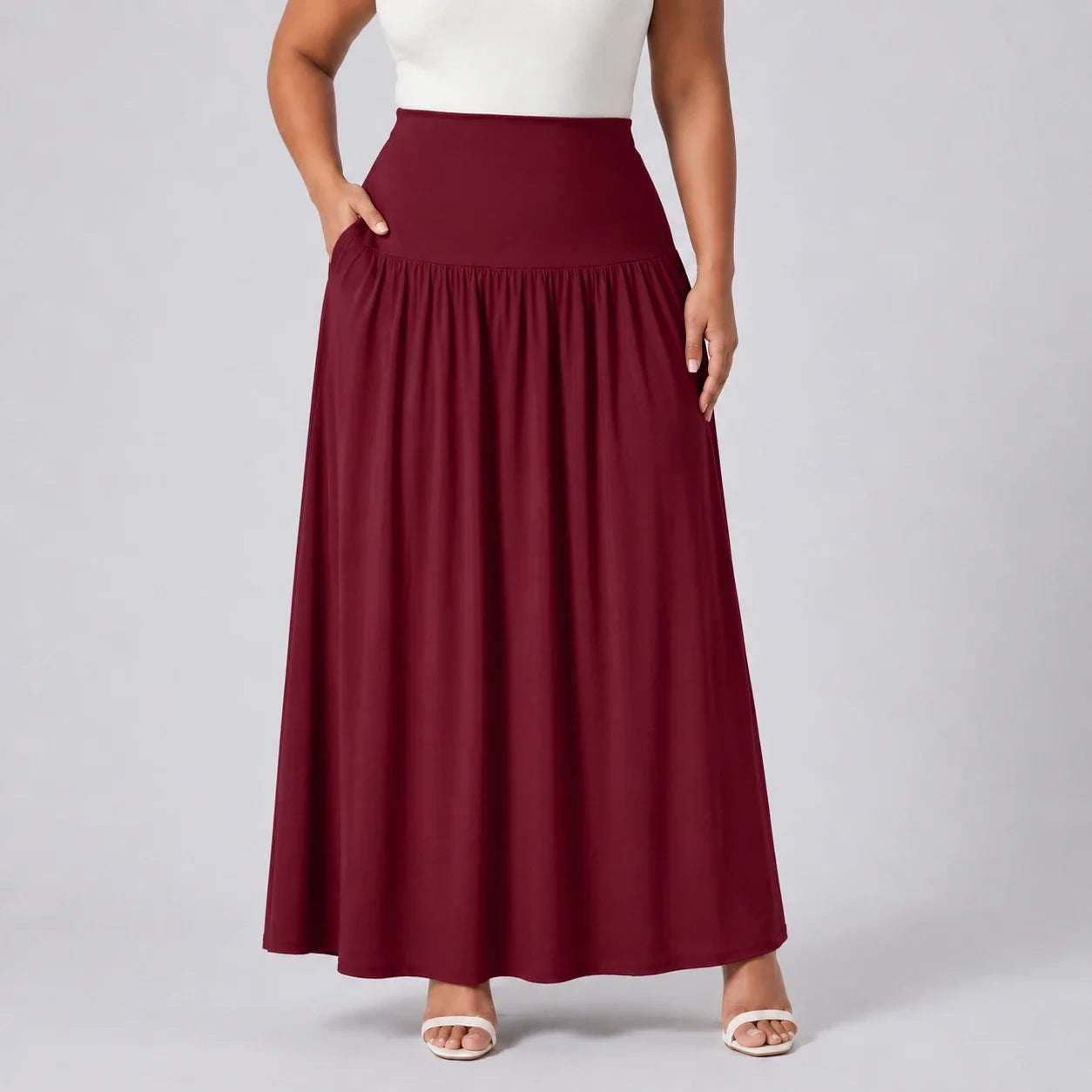 High Waist Maxi Skirt WHD0606484