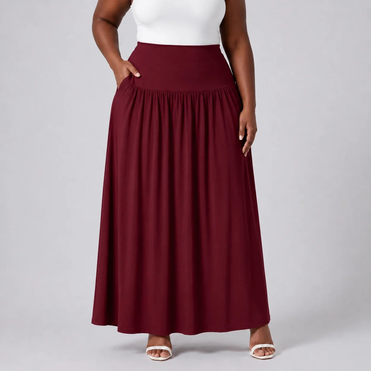 High Waist Maxi Skirt WHD0606484