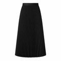 Pleated Elastic-Waist Midi Skirt WHD0606485