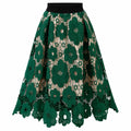 Floral Lace Midi Skirt WHD0606486