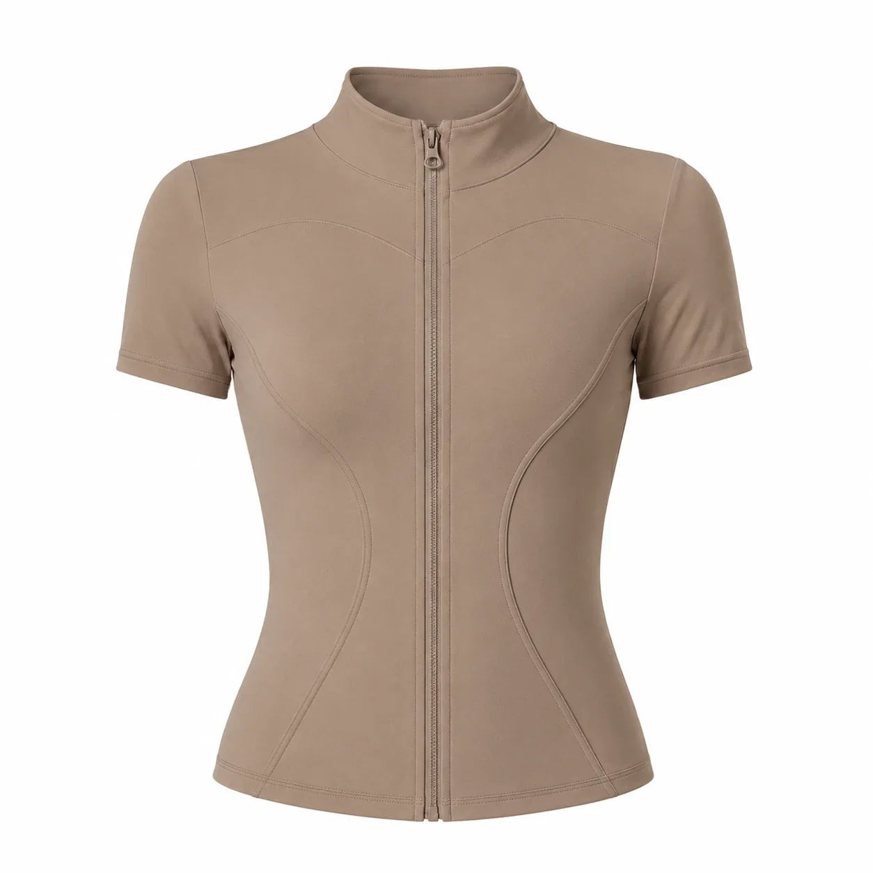 Mock Neck Zip Front Top WHD0606494-JYMW040