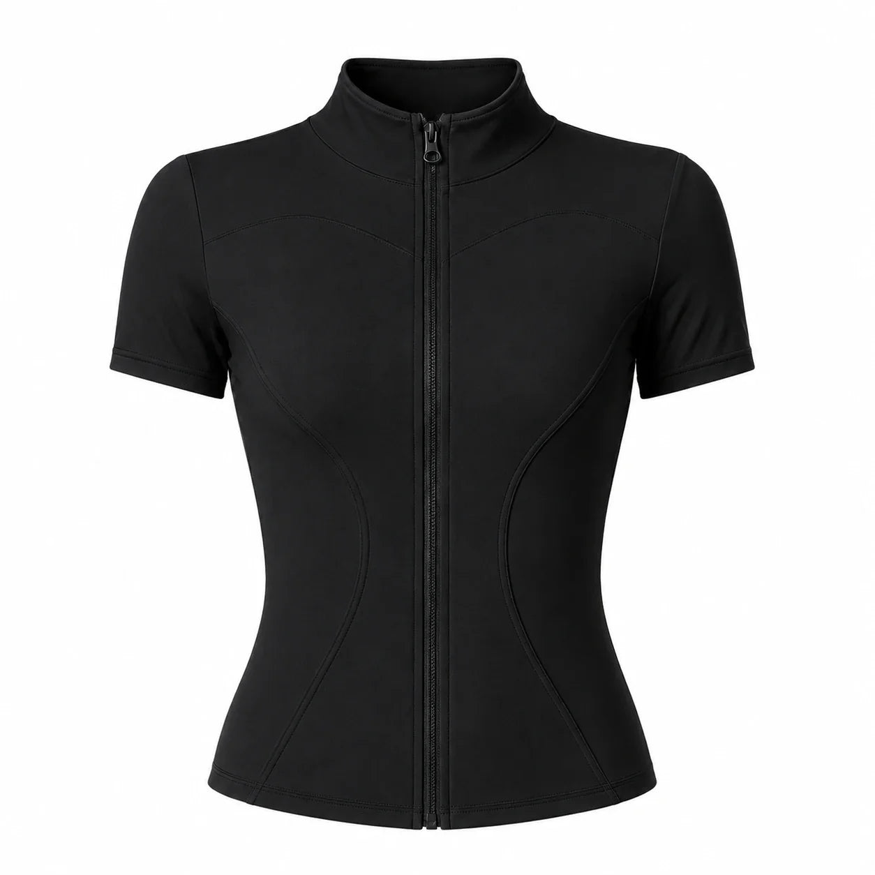 Mock Neck Zip Front Top WHD0606494-JYMW040