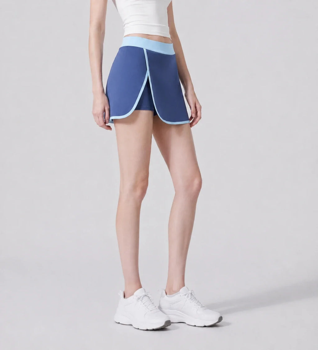 Contrast Trim Tennis Skort WHD0606501-JYMQ069