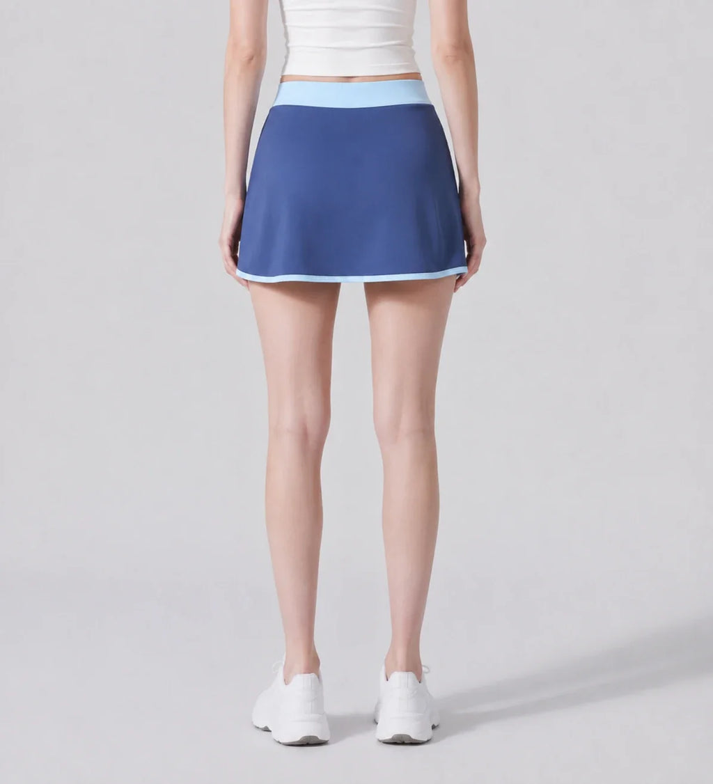 Contrast Trim Tennis Skort WHD0606501-JYMQ069