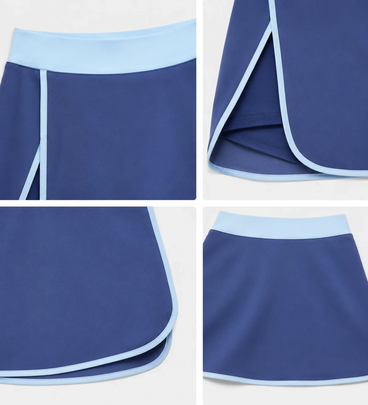 Contrast Trim Tennis Skort WHD0606501-JYMQ069