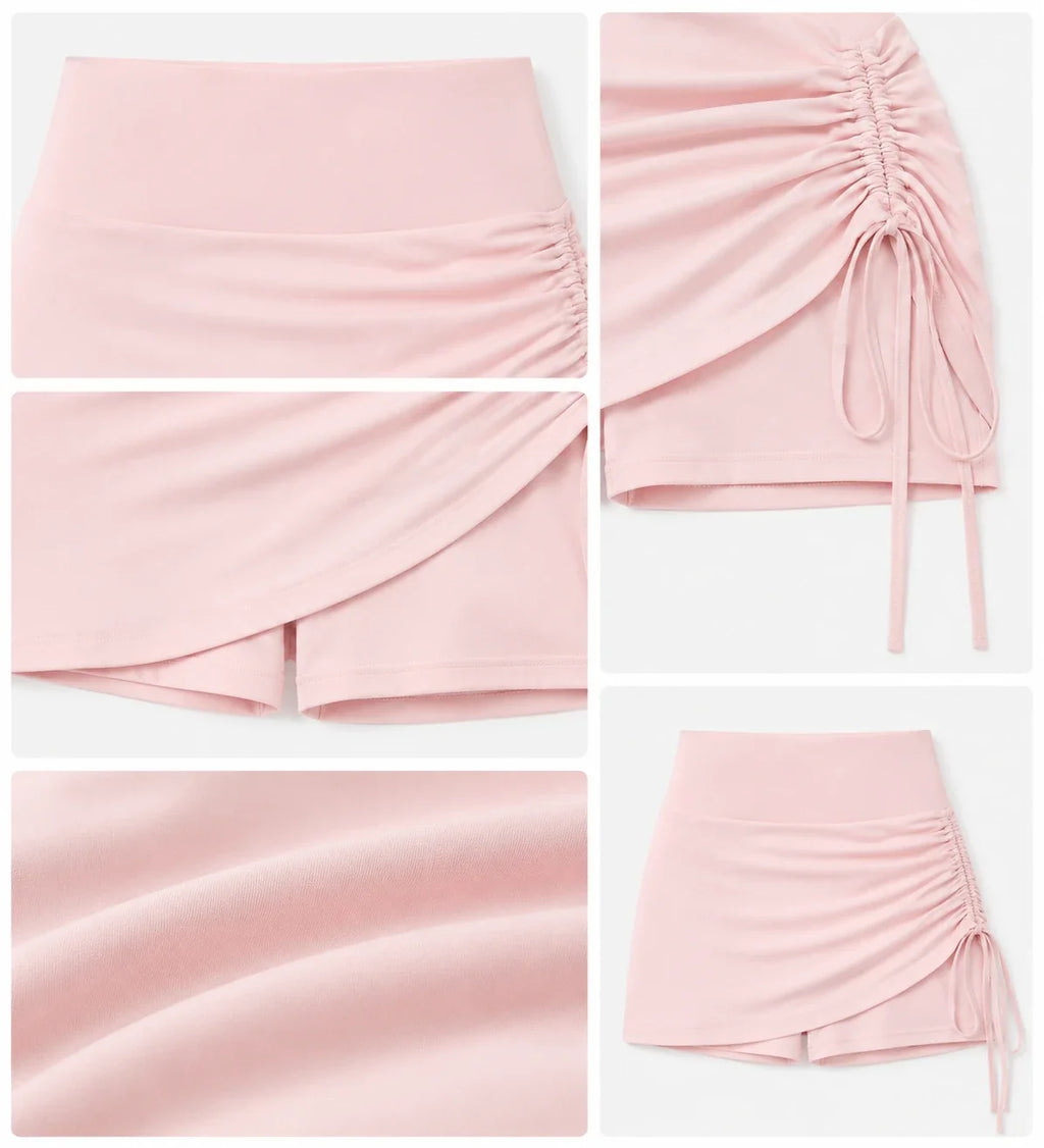 Ruched Side Active Skort WHD0606502-JYMQ070