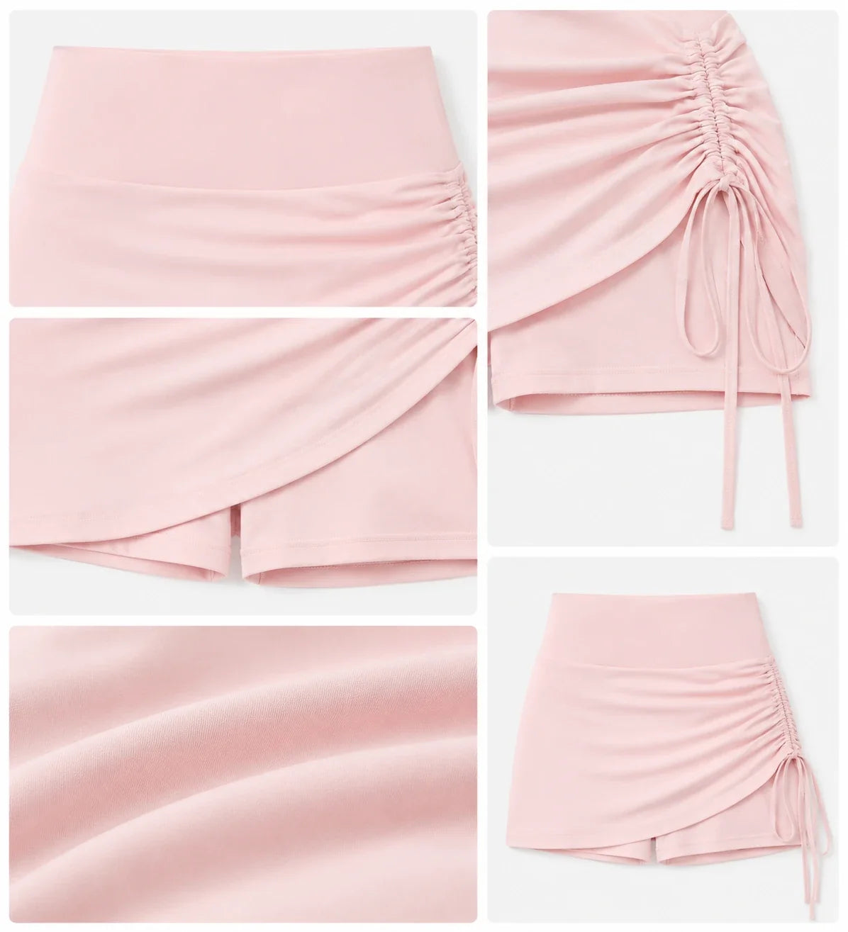 Ruched Side Active Skort WHD0606502-JYMQ070