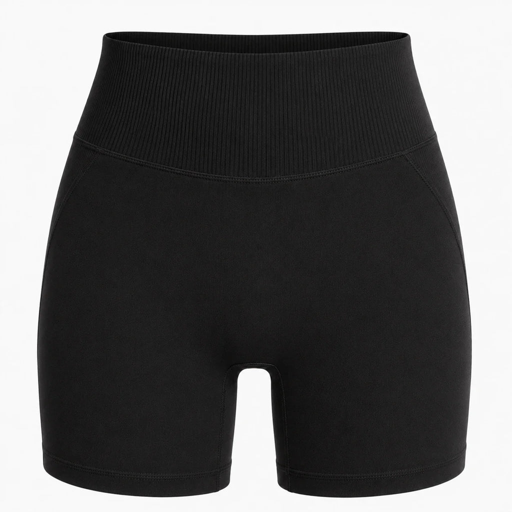 Ribbed Waist Biker Shorts WHD0606505-JYMA057