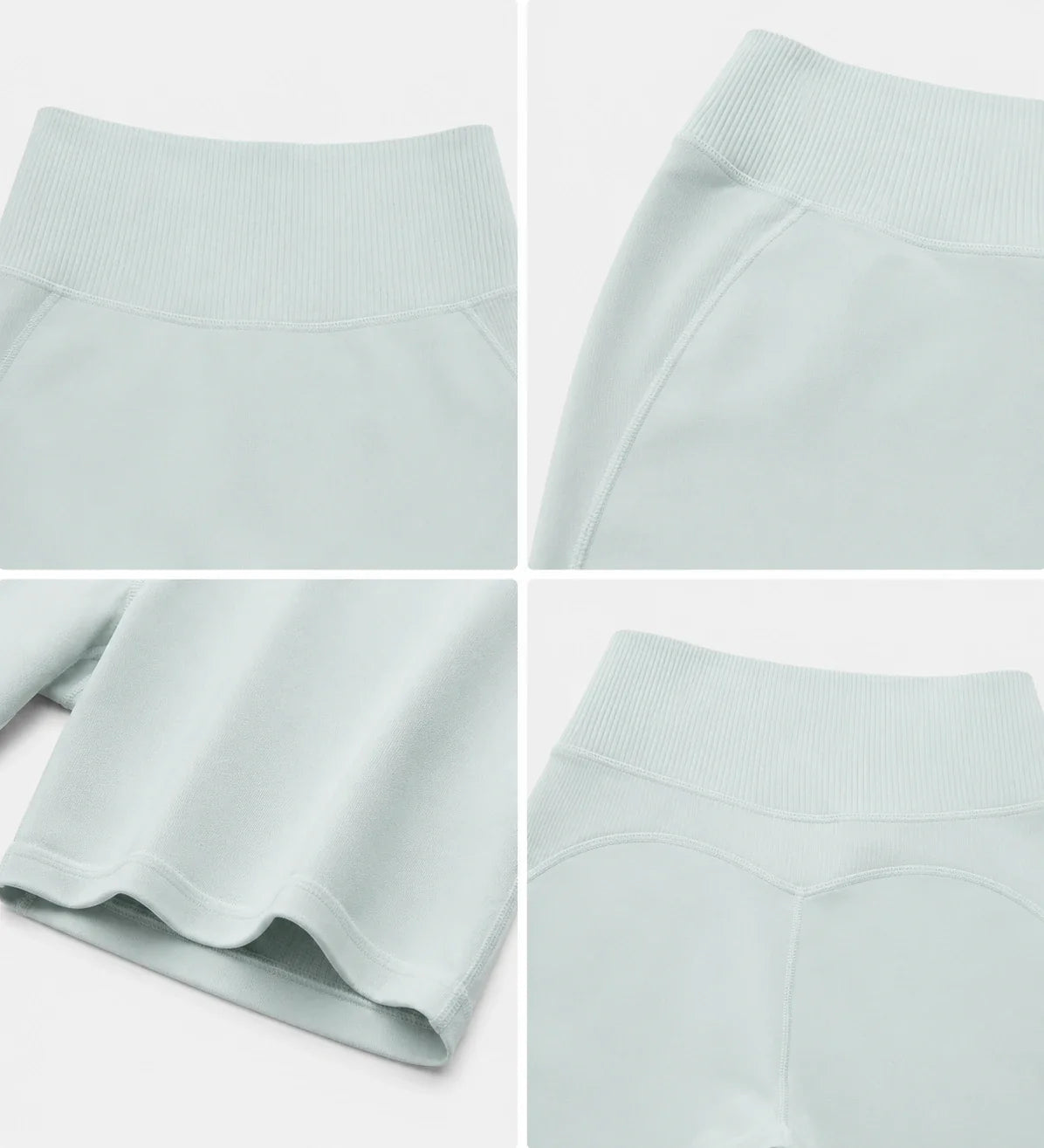 Ribbed Waist Biker Shorts WHD0606505-JYMA057