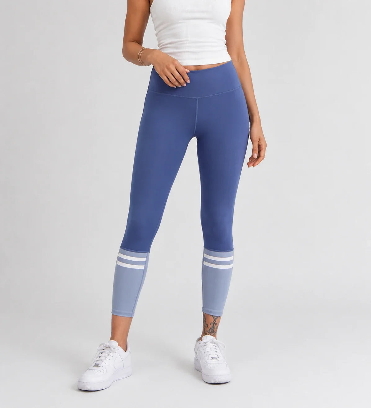 Colorblock Stripe Active Leggings WHD0606507-JYMK015