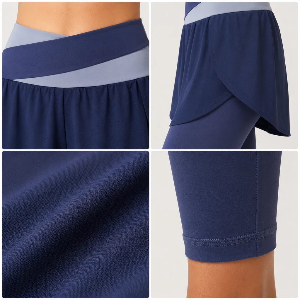 High Waist Skirted Leggings WHD0606512-JYMK047
