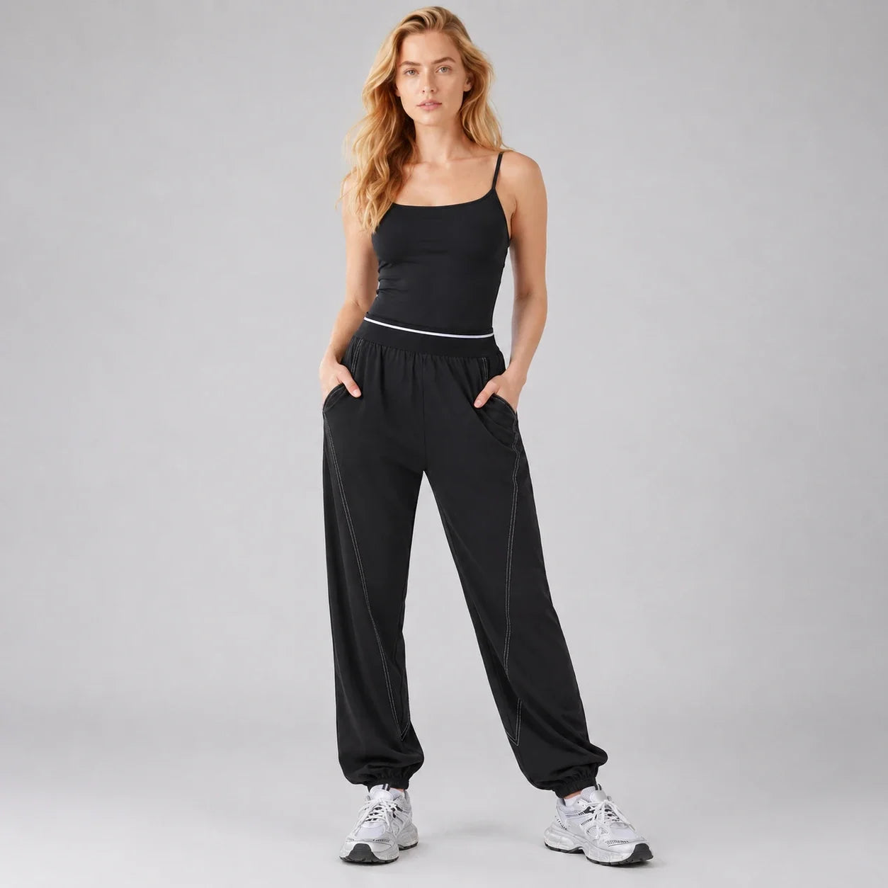 Contrast Stitch Jogger Pants WHD0606513-JYWK025