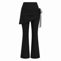 Ruched Skirted Flare Leggings WHD0606515-JYMK139