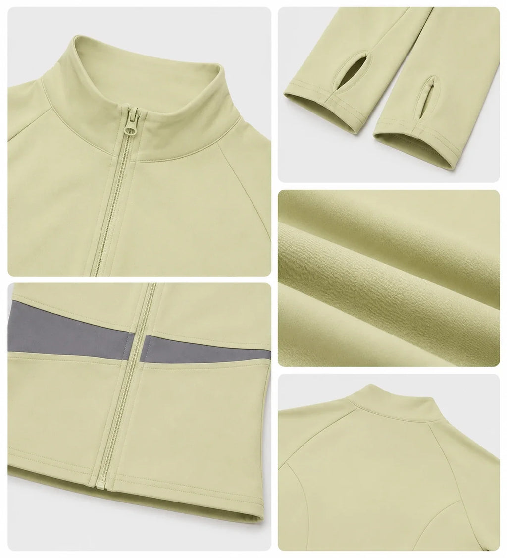 Zip Front Active Jacket WHD0606517-JYMW022