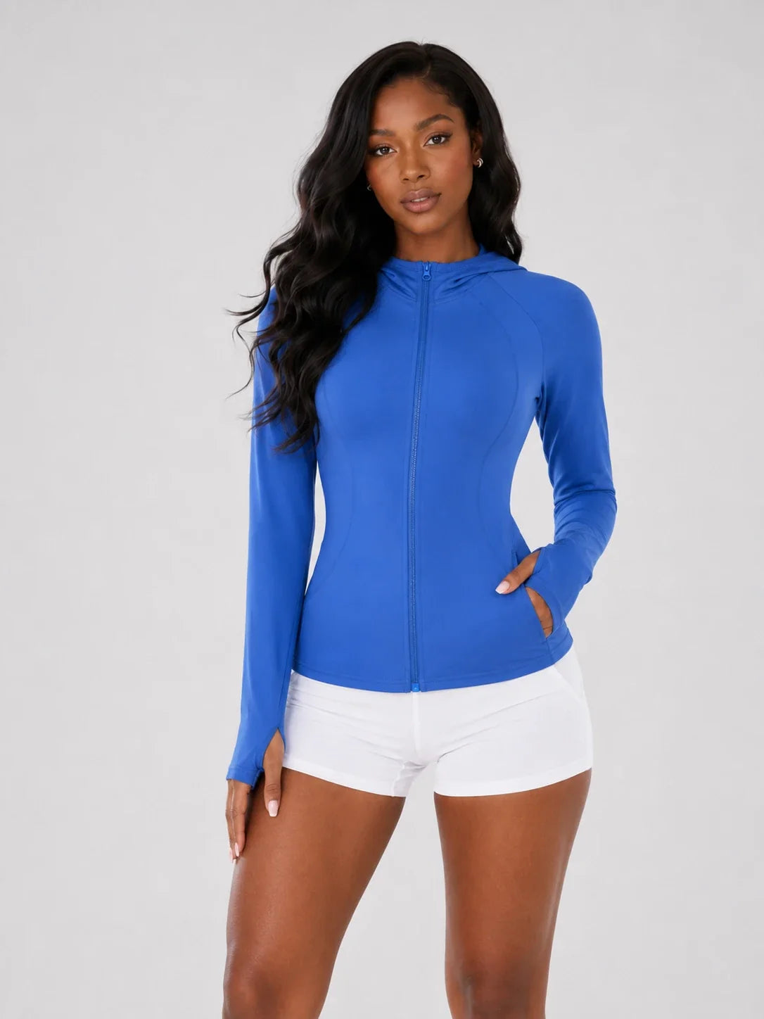Hooded Zip Active Jacket WHD0606518-JYMW152