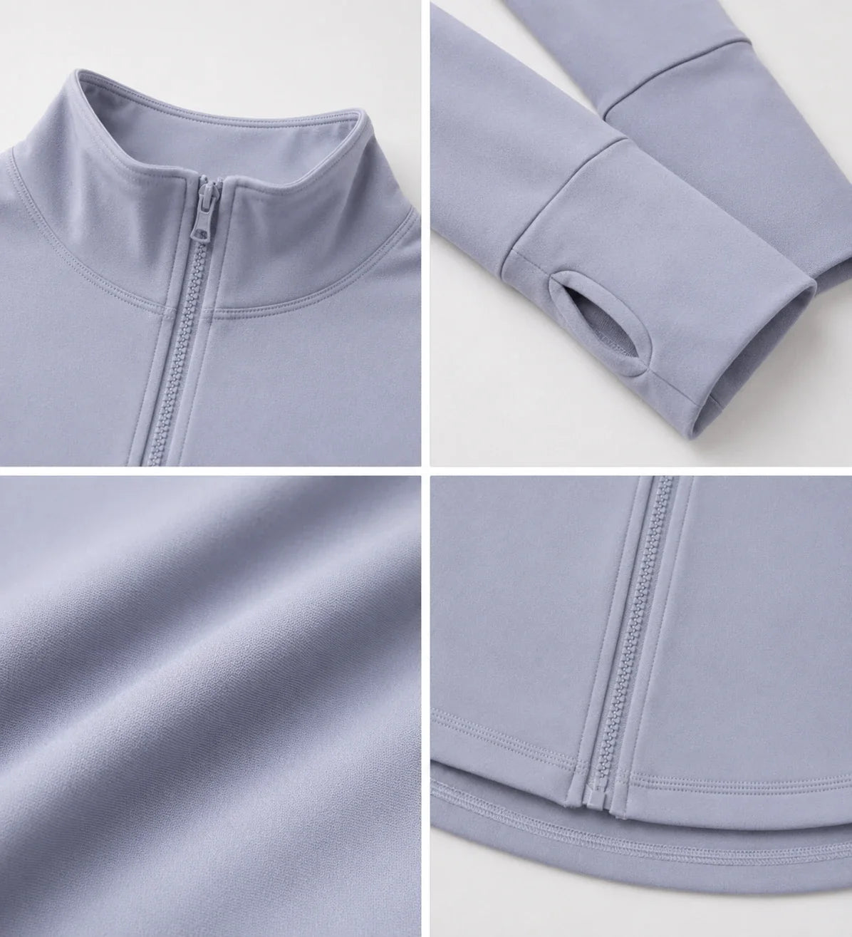 Mock Neck Zip Active Jacket WHD0606519-JYMW037