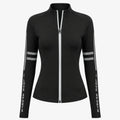 Printed Sleeve Zip Active Jacket WHD0606520-JYMW015