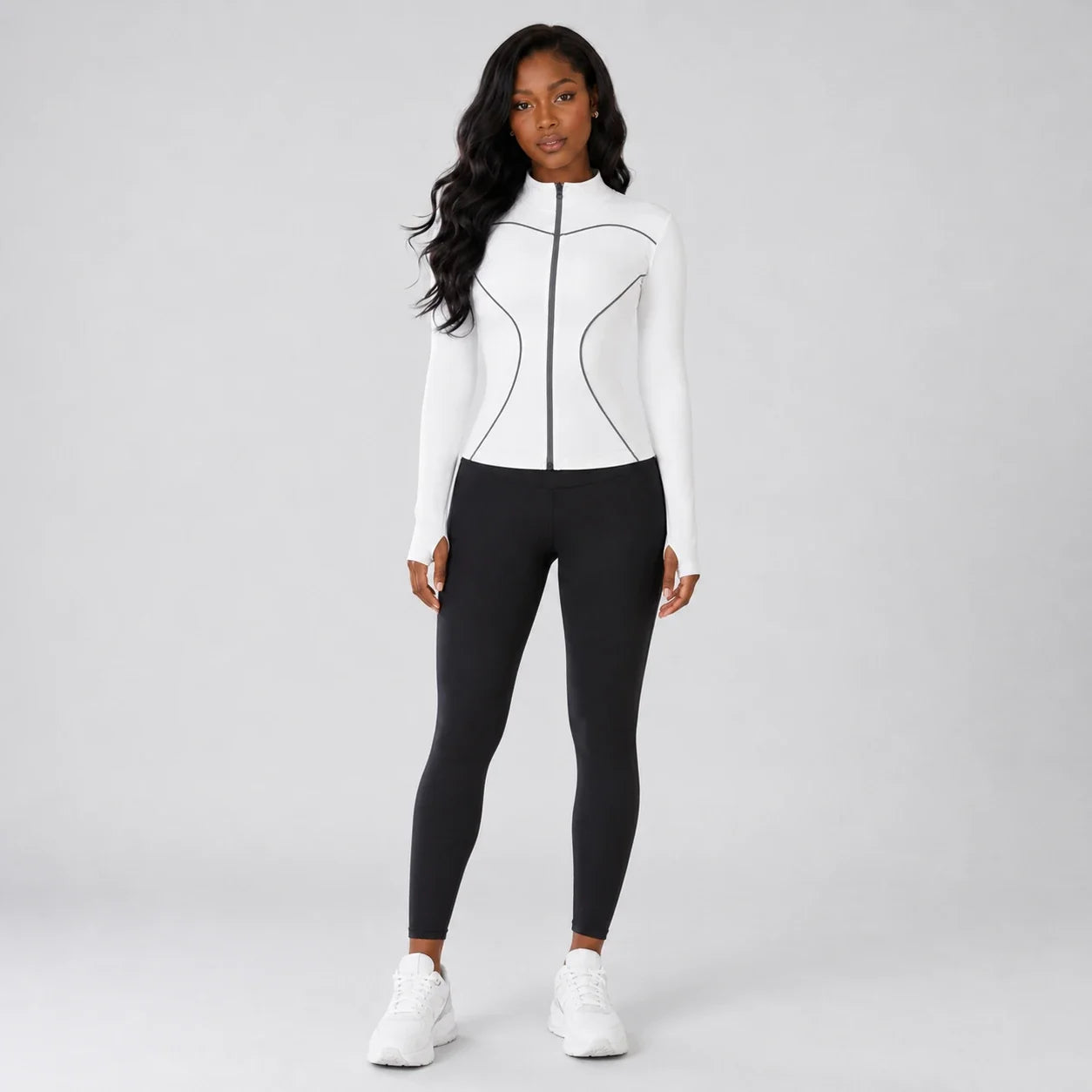 Contrast Piping Zip Jacket WHD0606521-JYMW060