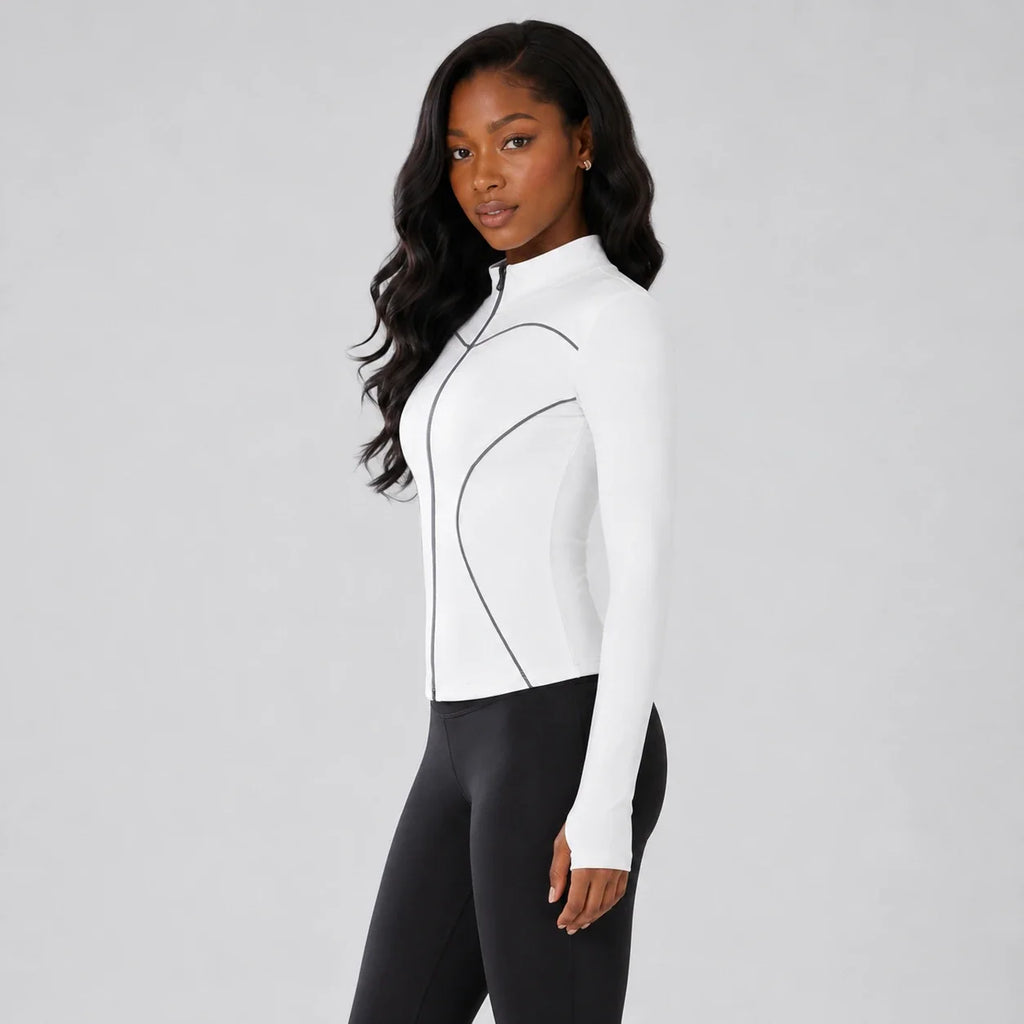 Contrast Piping Zip Jacket WHD0606521-JYMW060
