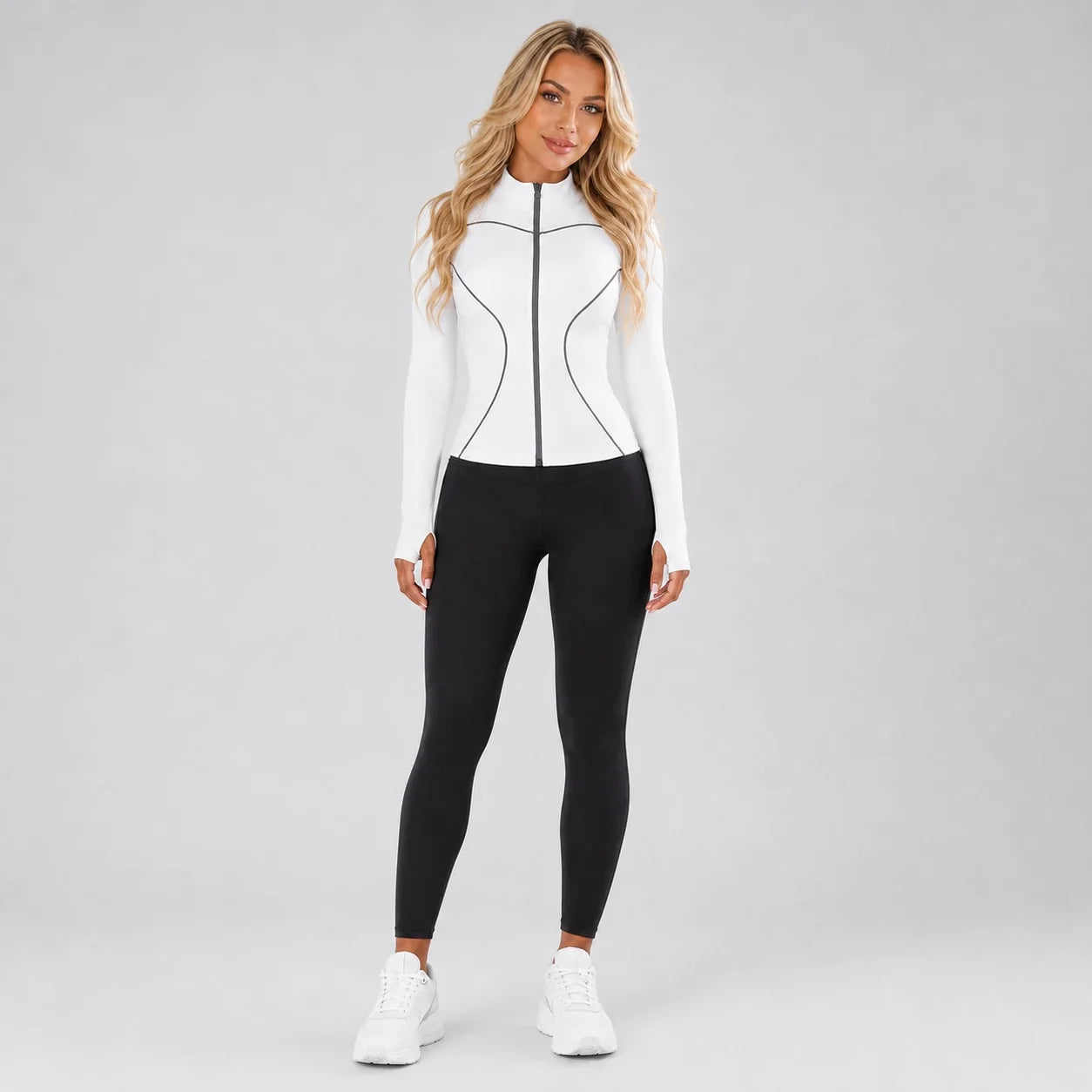 Contrast Piping Zip Jacket WHD0606521-JYMW060