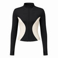 Color Block Zip Active Jacket WHD0606523-JYMW113