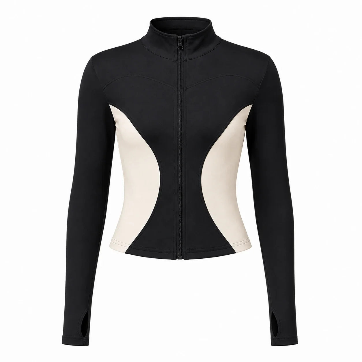 Color Block Zip Active Jacket WHD0606523-JYMW113