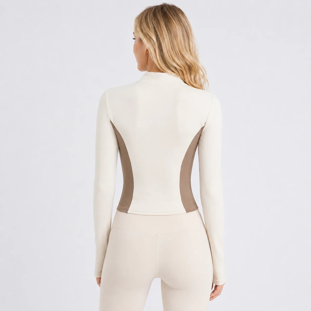 Color Block Zip Active Jacket WHD0606523-JYMW113