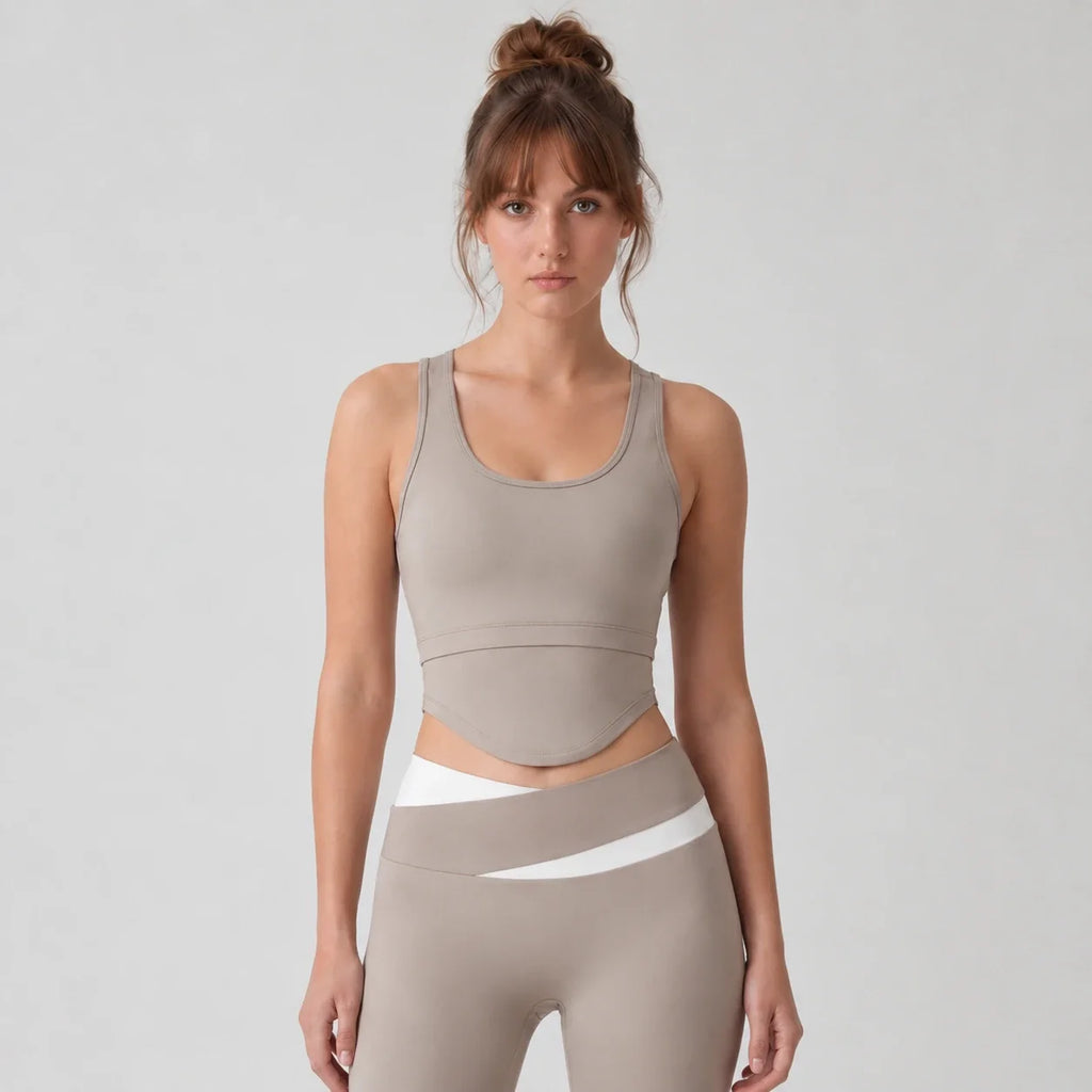 Scoop Neck Activewear Set WHD0606528-JYMB007