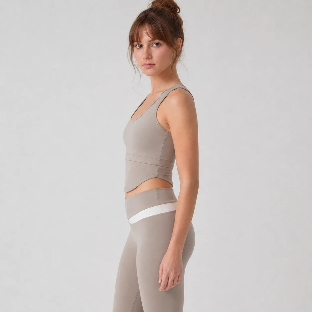 Scoop Neck Activewear Set WHD0606528-JYMB007