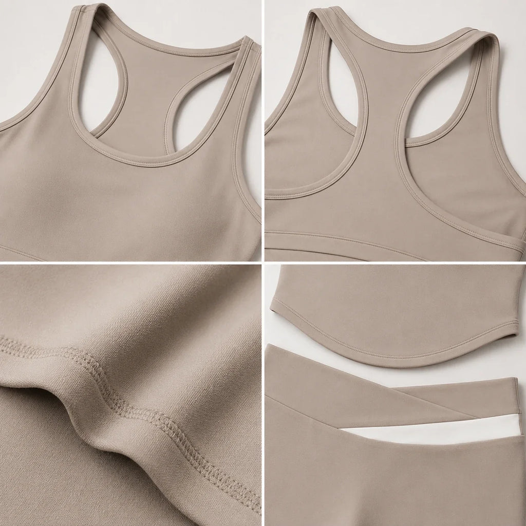 Scoop Neck Activewear Set WHD0606528-JYMB007