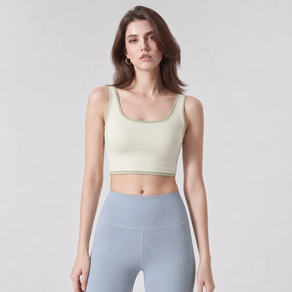 Contrast Trim Sports Bra WHD0606533-JYMN033