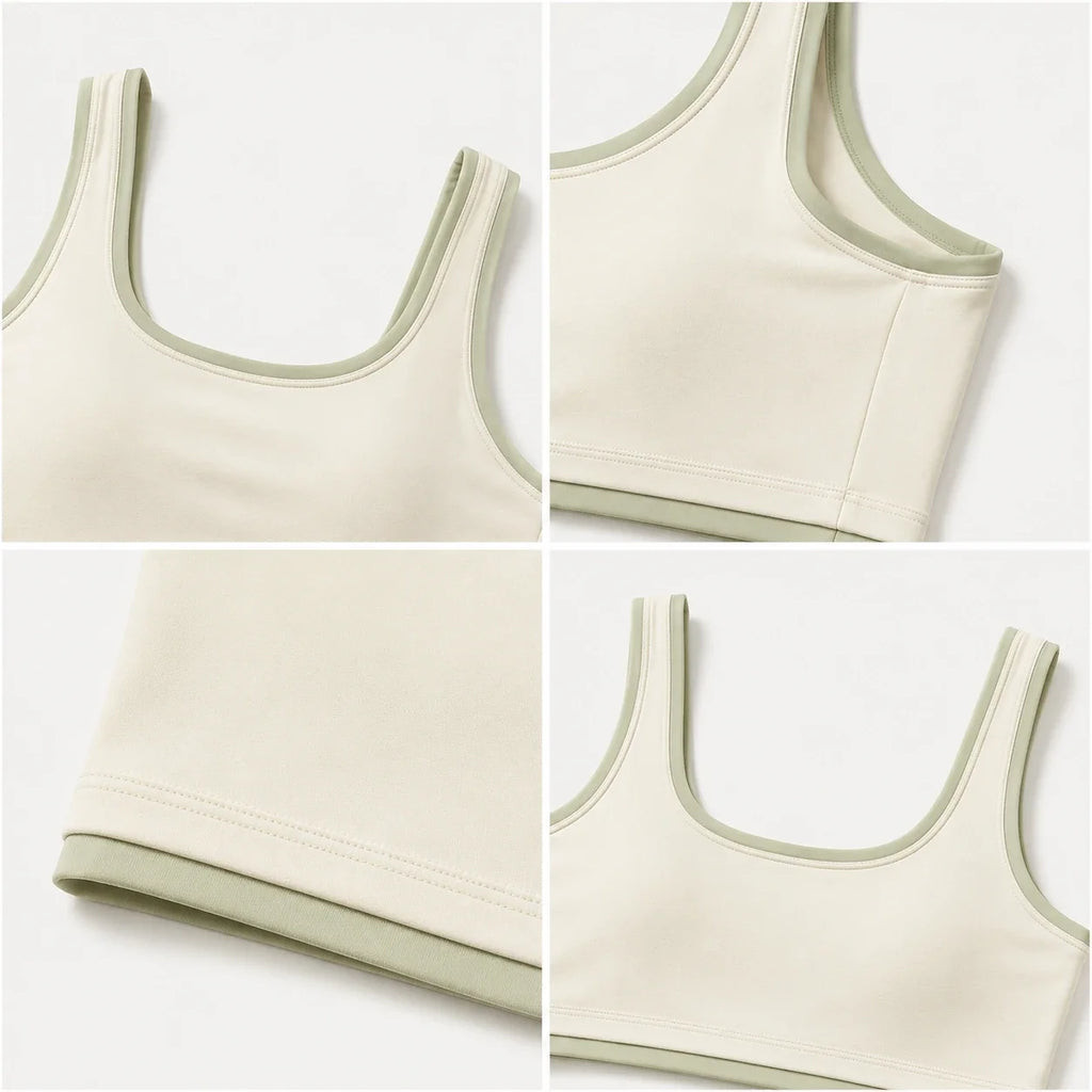 Contrast Trim Sports Bra WHD0606533-JYMN033