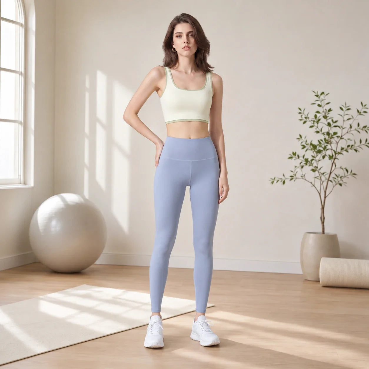 Contrast Trim Sports Bra WHD0606533-JYMN033