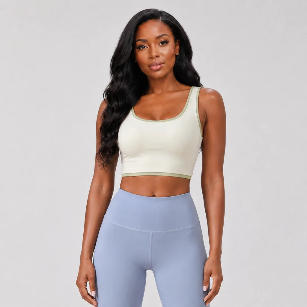 Contrast Trim Sports Bra WHD0606533-JYMN033