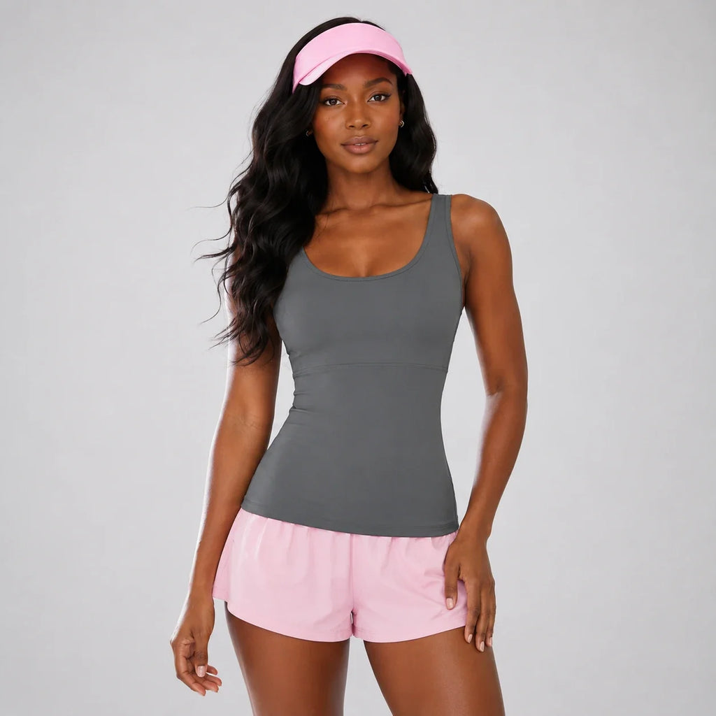 Mesh Back Sports Tank WHD0606534-JYMB021