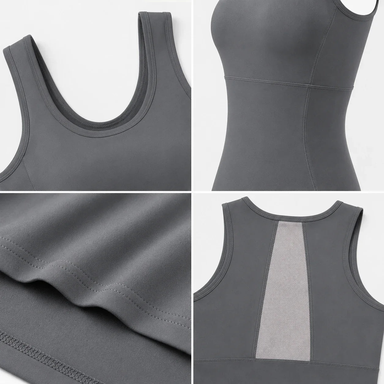 Mesh Back Sports Tank WHD0606534-JYMB021