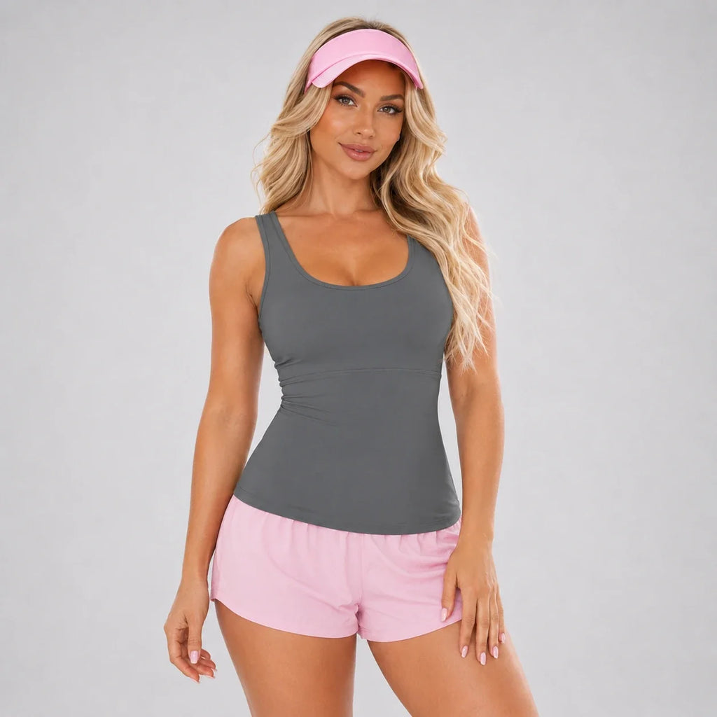 Mesh Back Sports Tank WHD0606534-JYMB021