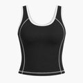 Contrast Trim Tennis Tank WHD0606535-JYMB023