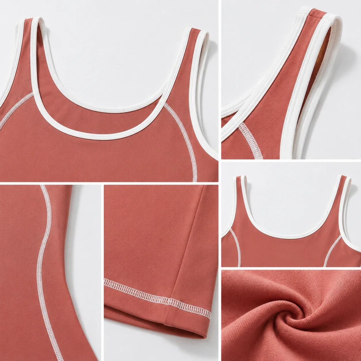 Contrast Trim Tennis Tank WHD0606535-JYMB023