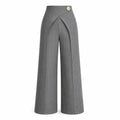 Wrap Waist Wide Leg Pants WHD0606537