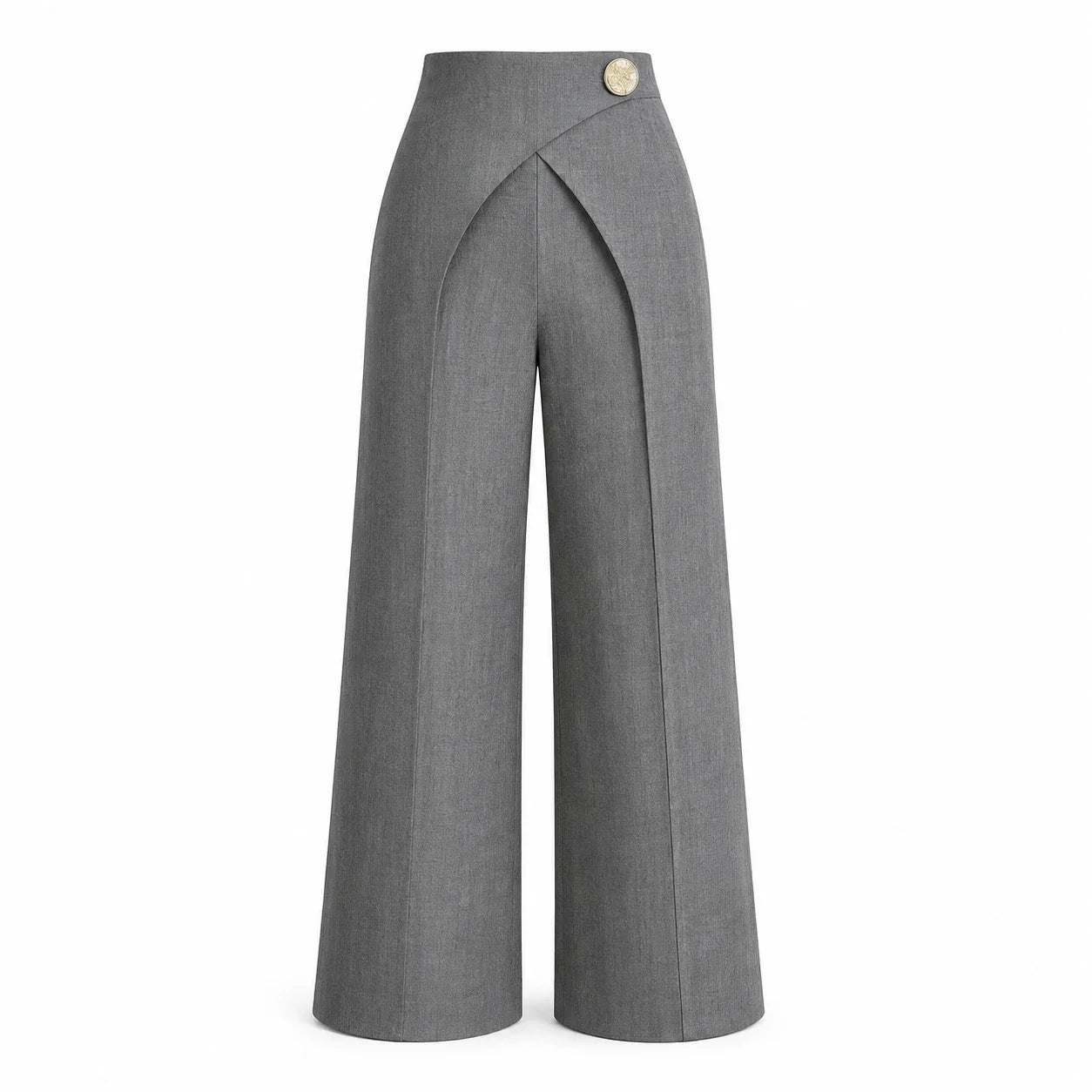 Wrap Waist Wide Leg Pants WHD0606537