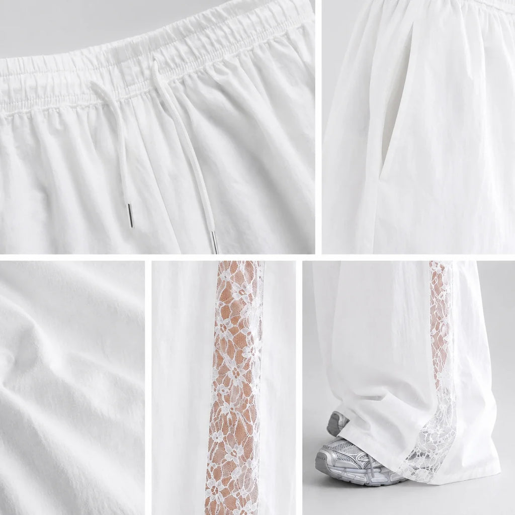 Crinkled Wide Leg Pants WHD0606538