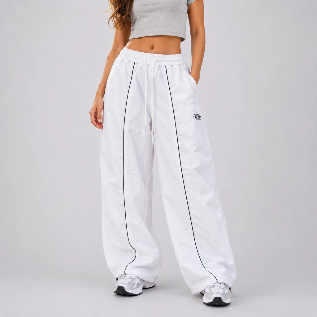 Piped Drawstring Track Pants WHD0606541