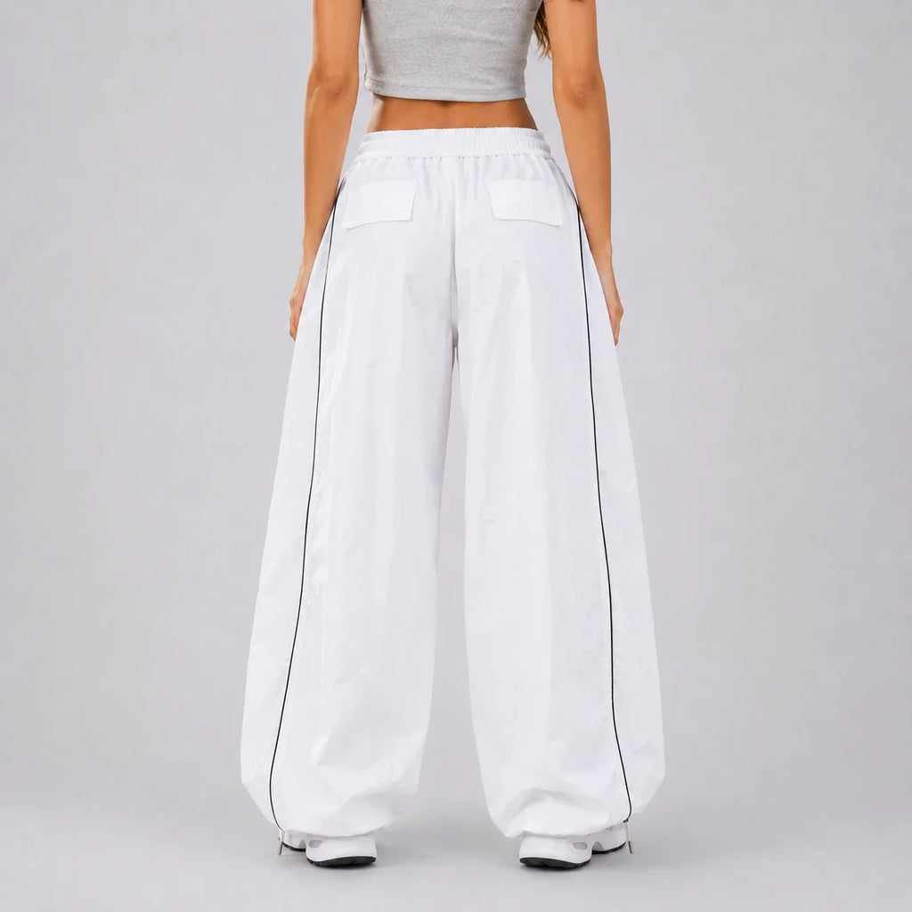Piped Drawstring Track Pants WHD0606541